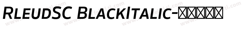 RleudSC BlackItalic字体转换